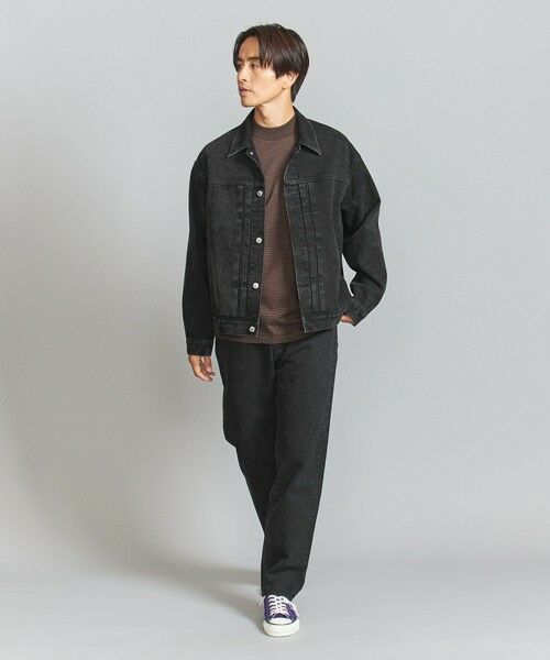 BEAUTY&YOUTH UNITED ARROWS / ビューティー&ユース ユナイテッドアローズ その他パンツ | フェード ブラックデニム 5P テーパード | 詳細4