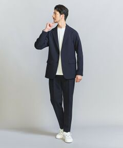 【WEB限定 WARDROBE SMART】ダブルクロスウェザー リラックス セットアップ/ジャケット＆イージーパンツ