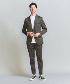 【WEB限定 WARDROBE SMART】アクティブ サテン セットアップ/ジャケット＆イージーパンツ