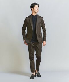 【WEB限定 WARDROBE SMART】アクティブ サテン セットアップ/ジャケット＆イージーパンツ