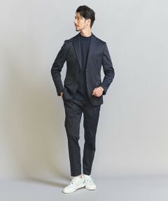 【WEB限定 WARDROBE SMART】アクティブ サテン セットアップ/ジャケット＆イージーパンツ