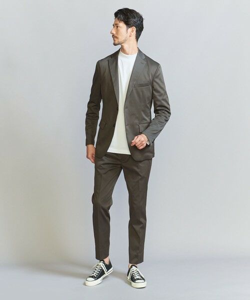 BEAUTY&YOUTH UNITED ARROWS / ビューティー&ユース ユナイテッドアローズ セットアップ | 【WEB限定 WARDROBE SMART】アクティブ サテン セットアップ/ジャケット＆イージーパンツ | 詳細1