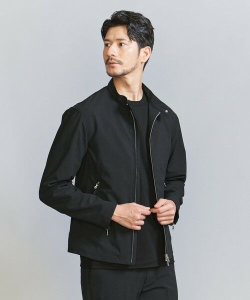 BEAUTY&YOUTH UNITED ARROWS / ビューティー&ユース ユナイテッドアローズ ブルゾン | 【WEB限定 WARDROBE SMART】ソロテックス シングル ライダースジャケット | 詳細1