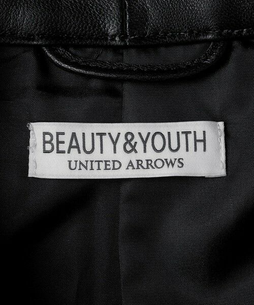 BEAUTY&YOUTH UNITED ARROWS / ビューティー&ユース ユナイテッドアローズ その他アウター | シープレザー シングル ライダース ジャケット | 詳細15