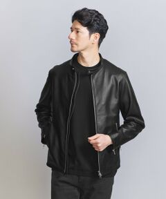 【WEB限定 WARDROBE SMART】 シープ シングル ライダースジャケット