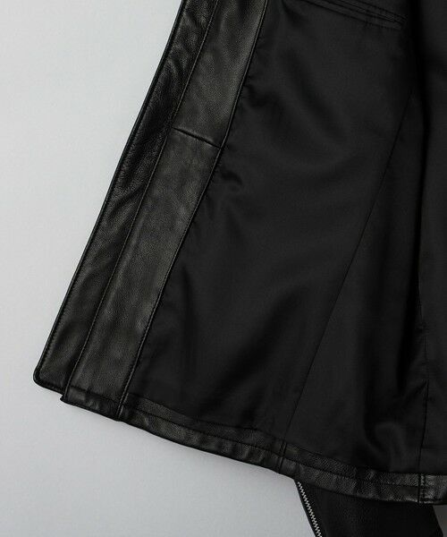 BEAUTY&YOUTH UNITED ARROWS / ビューティー&ユース ユナイテッドアローズ レザーブルゾン・ジャケット | 【WEB限定 WARDROBE SMART】 シープ シングル ライダースジャケット | 詳細22