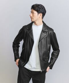 【WEB限定 WARDROBE SMART】 シープ ダブル ライダースジャケット