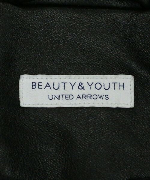 BEAUTY&YOUTH UNITED ARROWS / ビューティー&ユース ユナイテッドアローズ レザーブルゾン・ジャケット | 【WEB限定 WARDROBE SMART】 シープ ダブル ライダースジャケット | 詳細27