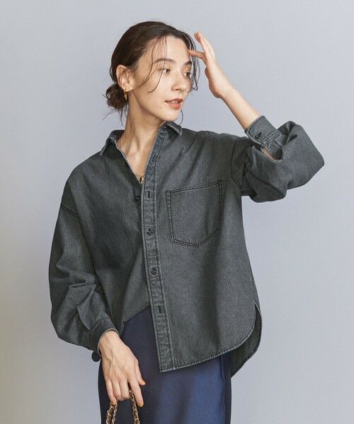 BEAUTY&YOUTH UNITED ARROWS / ビューティー&ユース ユナイテッドアローズ シャツ・ブラウス | 【WEB限定】ボリュームスリーブ デニムシャツ | 詳細2