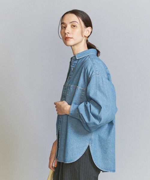 BEAUTY&YOUTH UNITED ARROWS / ビューティー&ユース ユナイテッドアローズ シャツ・ブラウス | 【WEB限定】ボリュームスリーブ デニムシャツ | 詳細8