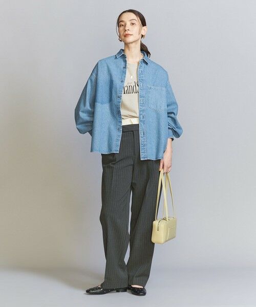 BEAUTY&YOUTH UNITED ARROWS / ビューティー&ユース ユナイテッドアローズ シャツ・ブラウス | 【WEB限定】ボリュームスリーブ デニムシャツ | 詳細9