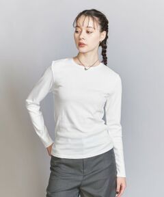 オーガニックコットン フライス ロングスリーブ Tシャツ