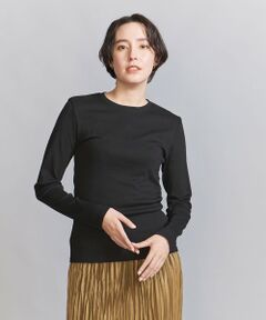 オーガニックコットン フライス ロングスリーブ Tシャツ