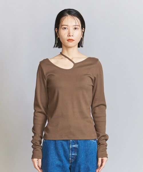 BEAUTY&YOUTH UNITED ARROWS / ビューティー&ユース ユナイテッドアローズ カットソー | コットン カットアウト カットソートップス | 詳細9