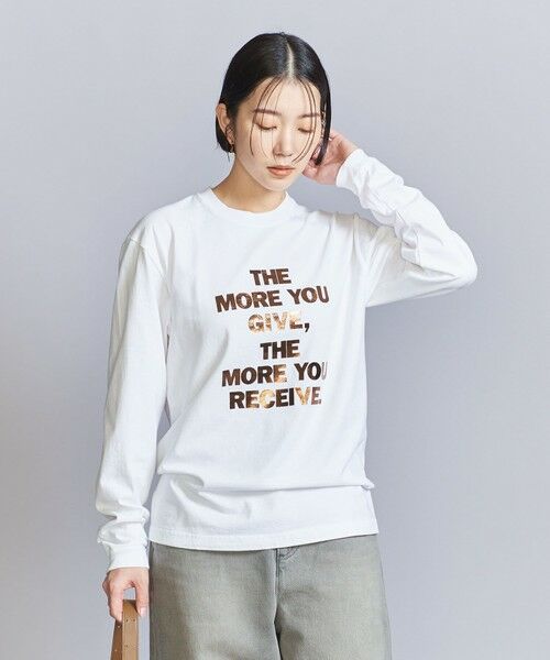 BEAUTY&YOUTH UNITED ARROWS / ビューティー&ユース ユナイテッドアローズ カットソー | 【別注】＜OAFISH＞プリント ロングスリーブ Tシャツ | 詳細1