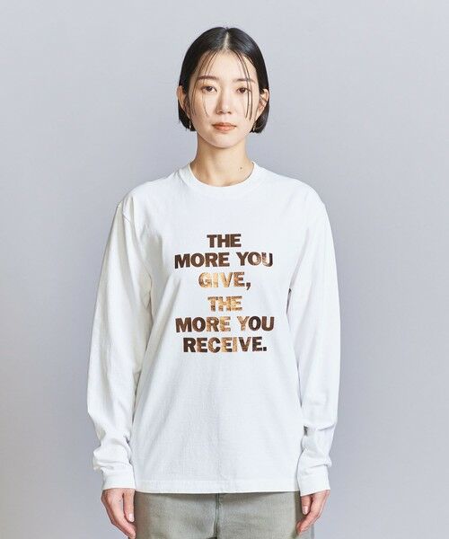 BEAUTY&YOUTH UNITED ARROWS / ビューティー&ユース ユナイテッドアローズ カットソー | 【別注】＜OAFISH＞プリント ロングスリーブ Tシャツ | 詳細4