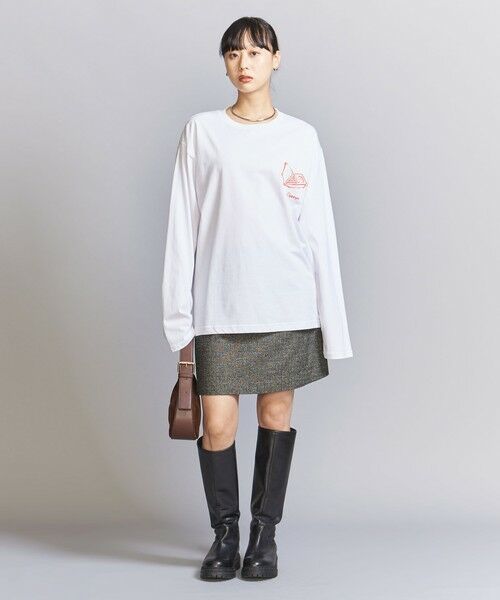 BEAUTY&YOUTH UNITED ARROWS / ビューティー&ユース ユナイテッドアローズ Tシャツ | 【別注】＜Ophrys＞プリント ロングスリーブ Tシャツ | 詳細2