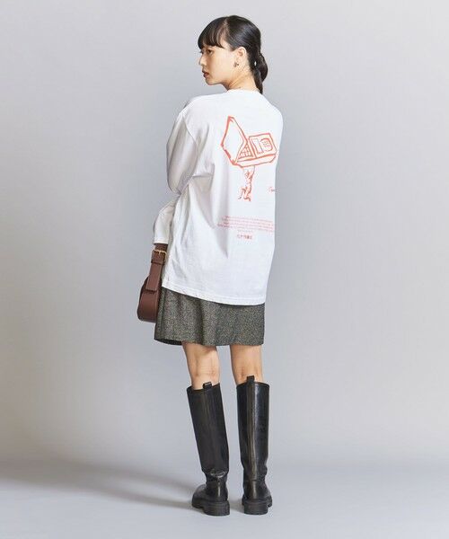 BEAUTY&YOUTH UNITED ARROWS / ビューティー&ユース ユナイテッドアローズ Tシャツ | 【別注】＜Ophrys＞プリント ロングスリーブ Tシャツ | 詳細3