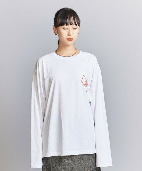 BEAUTY&YOUTH UNITED ARROWS / ビューティー&ユース ユナイテッドアローズ Tシャツ | 【別注】＜Ophrys＞プリント ロングスリーブ Tシャツ | 詳細4