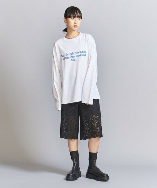 BEAUTY&YOUTH UNITED ARROWS / ビューティー&ユース ユナイテッドアローズ Tシャツ | 【別注】＜Ophrys＞プリント ロングスリーブ Tシャツ | 詳細16