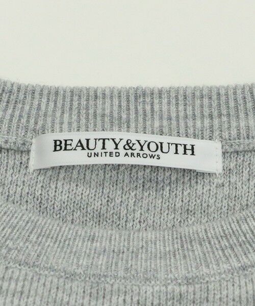 BEAUTY&YOUTH UNITED ARROWS / ビューティー&ユース ユナイテッドアローズ ニット・セーター | エンブロイダリー ロゴ クルーネック ニットプルオーバー | 詳細18