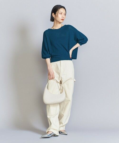 BEAUTY&YOUTH UNITED ARROWS / ビューティー&ユース ユナイテッドアローズ ニット・セーター | 【WEB限定】レーヨンコットン アゼニットプルオーバー -2WAY- | 詳細30