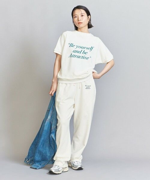 BEAUTY&YOUTH UNITED ARROWS / ビューティー&ユース ユナイテッドアローズ スウェット | 【別注】＜HANTEX＞スウェット ショートスリーブ プルオーバー/WHITE | 詳細2