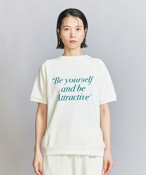 BEAUTY&YOUTH UNITED ARROWS / ビューティー&ユース ユナイテッドアローズ スウェット | 【別注】＜HANTEX＞スウェット ショートスリーブ プルオーバー/WHITE | 詳細3