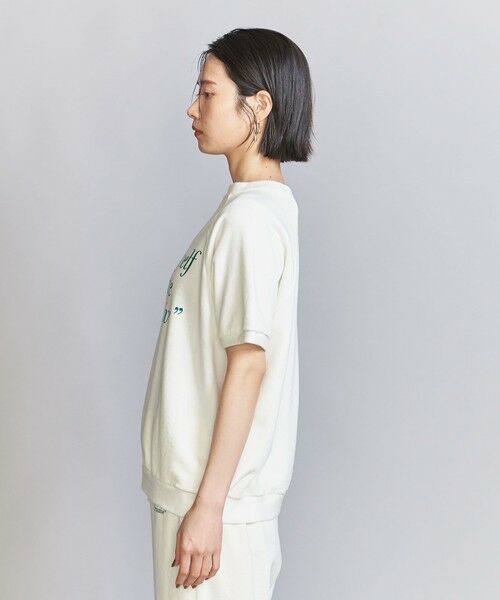 BEAUTY&YOUTH UNITED ARROWS / ビューティー&ユース ユナイテッドアローズ スウェット | 【別注】＜HANTEX＞スウェット ショートスリーブ プルオーバー/WHITE | 詳細4