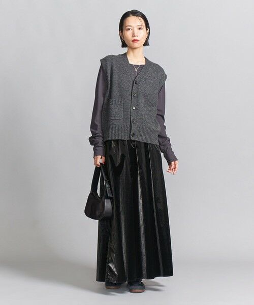 BEAUTY&YOUTH UNITED ARROWS / ビューティー&ユース ユナイテッドアローズ ベスト | ウールカシミヤ アクア ニットベスト | 詳細3