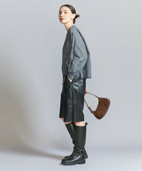 BEAUTY&YOUTH UNITED ARROWS / ビューティー&ユース ユナイテッドアローズ シャツ・ブラウス | 【WEB限定】ナイロンコットン リボンスリーブブラウス -ウォッシャブル- | 詳細18