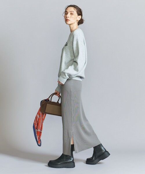 BEAUTY&YOUTH UNITED ARROWS / ビューティー&ユース ユナイテッドアローズ ロング・マキシ丈スカート | 【WEB限定】レーヨンコットン リブタイトスカート -ウォッシャブル- | 詳細14