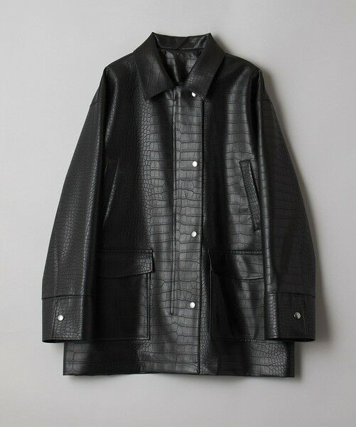 BEAUTY&YOUTH UNITED ARROWS / ビューティー&ユース ユナイテッドアローズ その他アウター | フェイククロコレザー ジャケット -2WAY- | 詳細16