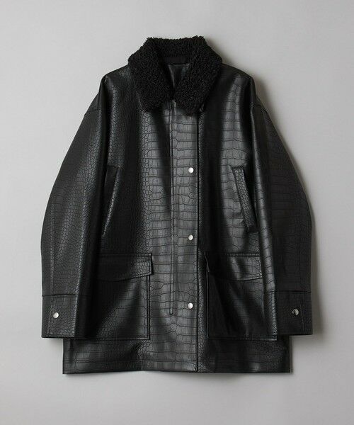 BEAUTY&YOUTH UNITED ARROWS / ビューティー&ユース ユナイテッドアローズ その他アウター | フェイククロコレザー ジャケット -2WAY- | 詳細7