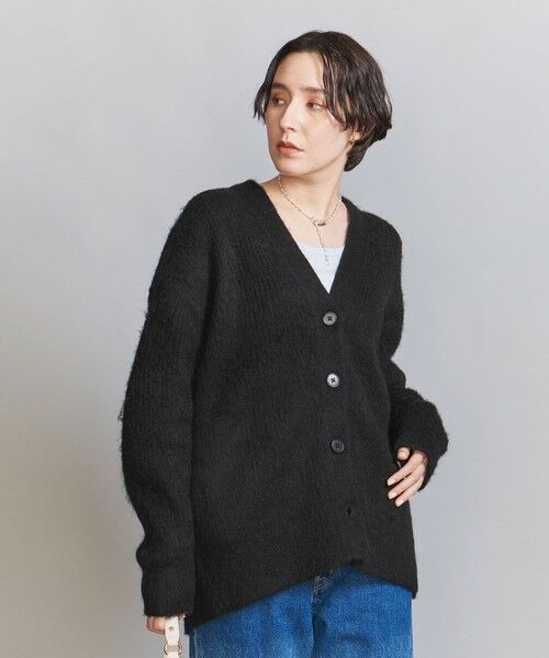 BEAUTY&YOUTH UNITED ARROWS / ビューティー&ユース ユナイテッドアローズ カーディガン・ボレロ | Vネック シャギーニット カーディガン | 詳細11