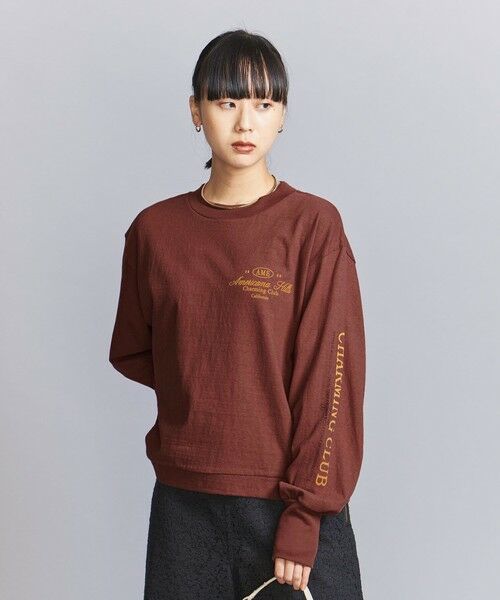 BEAUTY&YOUTH UNITED ARROWS / ビューティー&ユース ユナイテッドアローズ Tシャツ | 【別注】＜Americana＞ロゴ ロングスリーブ Tシャツ | 詳細6