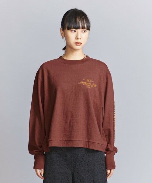 BEAUTY&YOUTH UNITED ARROWS / ビューティー&ユース ユナイテッドアローズ Tシャツ | 【別注】＜Americana＞ロゴ ロングスリーブ Tシャツ | 詳細13