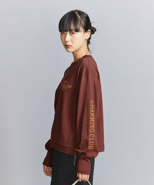 BEAUTY&YOUTH UNITED ARROWS / ビューティー&ユース ユナイテッドアローズ Tシャツ | 【別注】＜Americana＞ロゴ ロングスリーブ Tシャツ | 詳細7