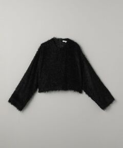 ＜08sircus＞ヘアリーカット クロップド トップス