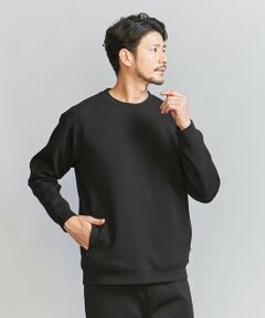 【WEB限定 WARDROBE SMART】ダブルニット クルーネック スウェット/セットアップ対応