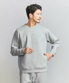 【WEB限定 WARDROBE SMART】ダブルニット クルーネック スウェット/セットアップ対応