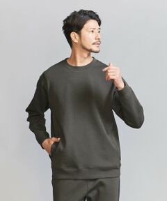 【WEB限定 WARDROBE SMART】ダブルニット クルーネック スウェット/セットアップ対応