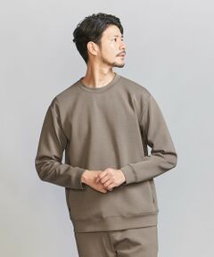 【WEB限定 WARDROBE SMART】ダブルニット クルーネック スウェット/セットアップ対応