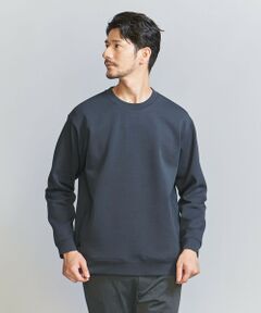 【WEB限定 WARDROBE SMART】ダブルニット クルーネック スウェット/セットアップ対応