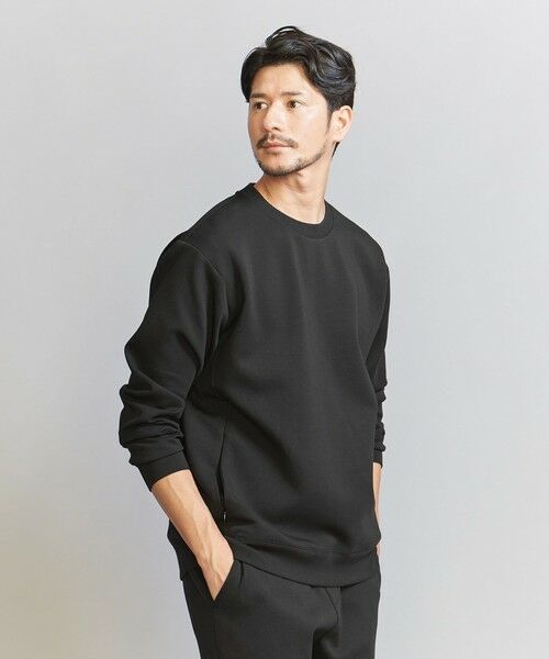 BEAUTY&YOUTH UNITED ARROWS / ビューティー&ユース ユナイテッドアローズ スウェット | 【WEB限定 WARDROBE SMART】ダブルニット クルーネック スウェット/セットアップ対応 | 詳細1