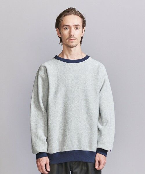 BEAUTY&YOUTH UNITED ARROWS / ビューティー&ユース ユナイテッドアローズ カットソー | 【別注】 ＜CHAMPION＞ ツートーン クルーネック スウェット | 詳細9