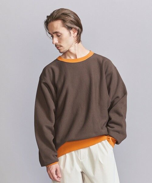 BEAUTY&YOUTH UNITED ARROWS / ビューティー&ユース ユナイテッドアローズ カットソー | 【別注】 ＜CHAMPION＞ ツートーン クルーネック スウェット | 詳細24