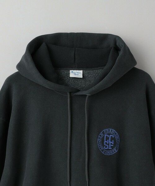 BEAUTY&YOUTH UNITED ARROWS / ビューティー&ユース ユナイテッドアローズ カットソー | 【別注】 ＜CHAMPION＞ ワンポイント ロゴ スウェット フーディ | 詳細8