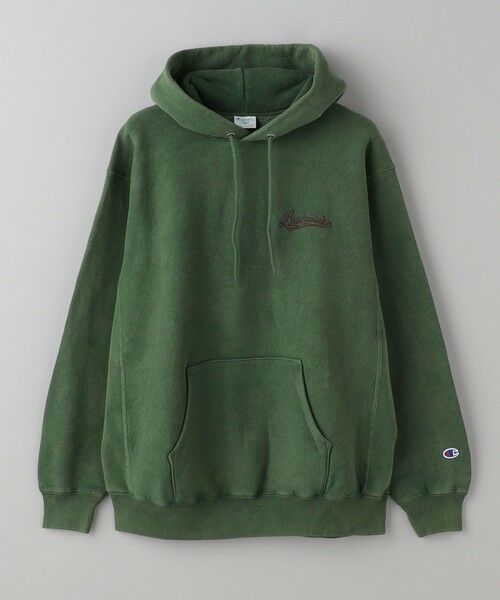 BEAUTY&YOUTH UNITED ARROWS / ビューティー&ユース ユナイテッドアローズ カットソー | 【別注】 ＜CHAMPION＞ ワンポイント ロゴ スウェット フーディ | 詳細11