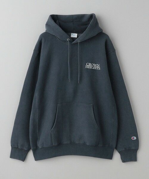 BEAUTY&YOUTH UNITED ARROWS / ビューティー&ユース ユナイテッドアローズ カットソー | 【別注】 ＜CHAMPION＞ ワンポイント ロゴ スウェット フーディ | 詳細23